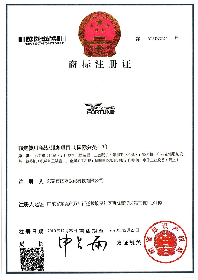 商標(biāo)注冊證